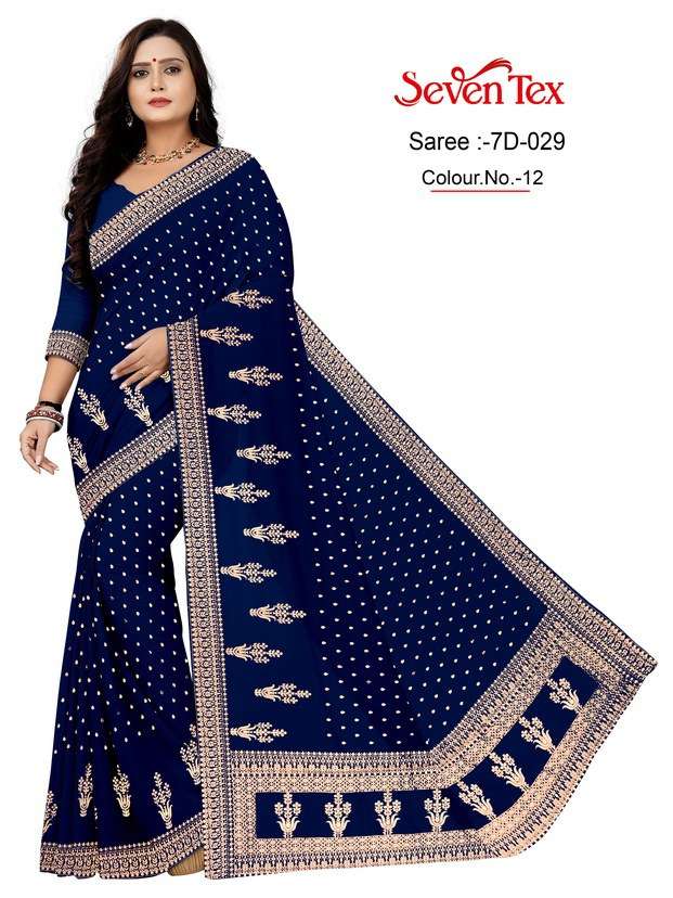 Buy Banarasi Silk Blue Gota Patti Diwali Dress Collection Online for Women  in USA